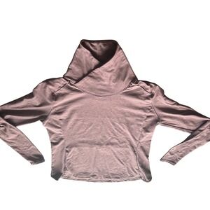 CALIA by Carrie Underwood Women XL Cowl Neck Long Sleeve Athletic Top Dusty Rose